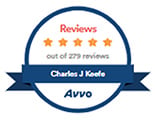 Reviews 5 stars out of 279 reviews | Charles J Keefe | Avvo